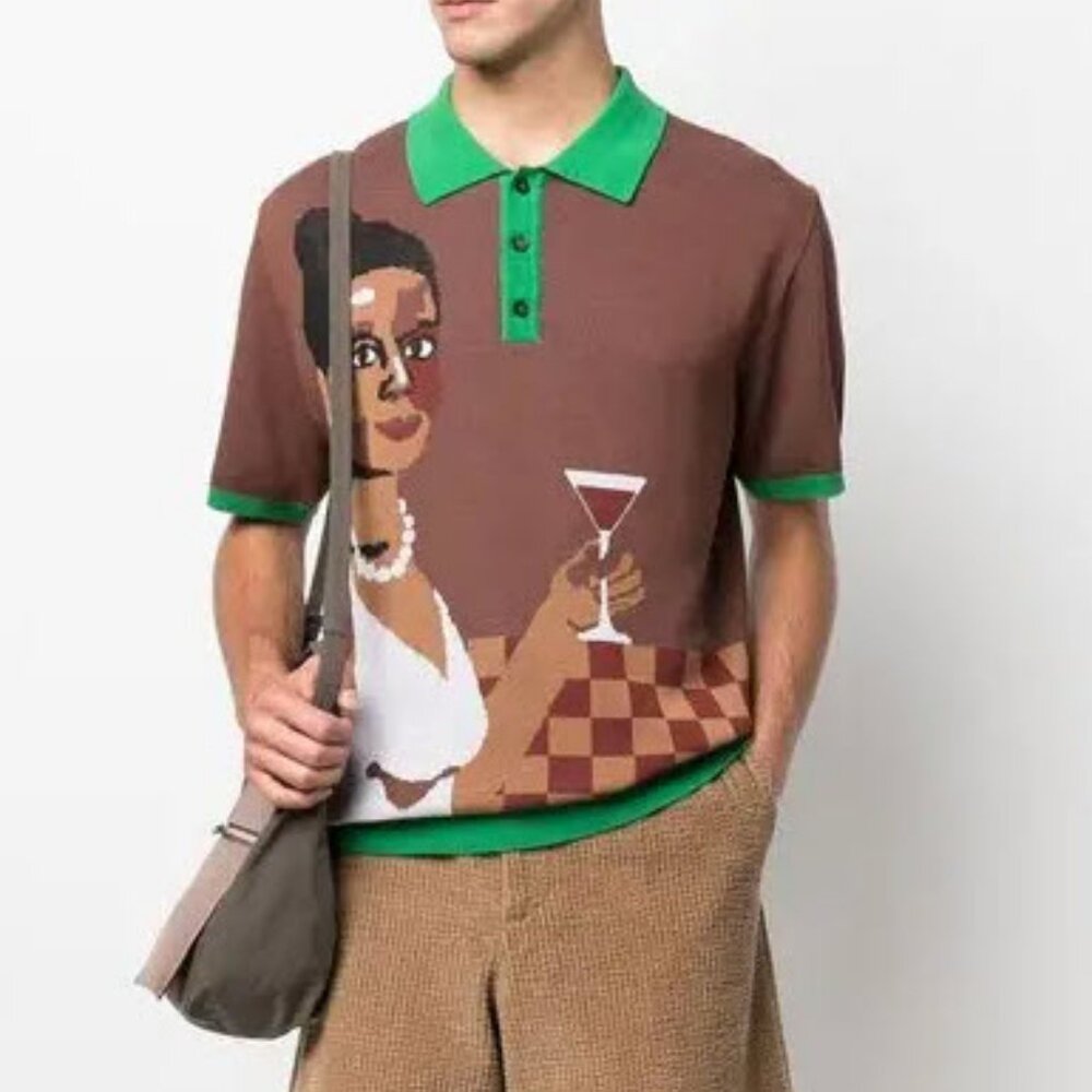 KidSuper Studios Martini Knit Polo - Picture 2 of 5